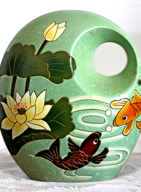 博古架摆件花瓶瓷器中式礼品