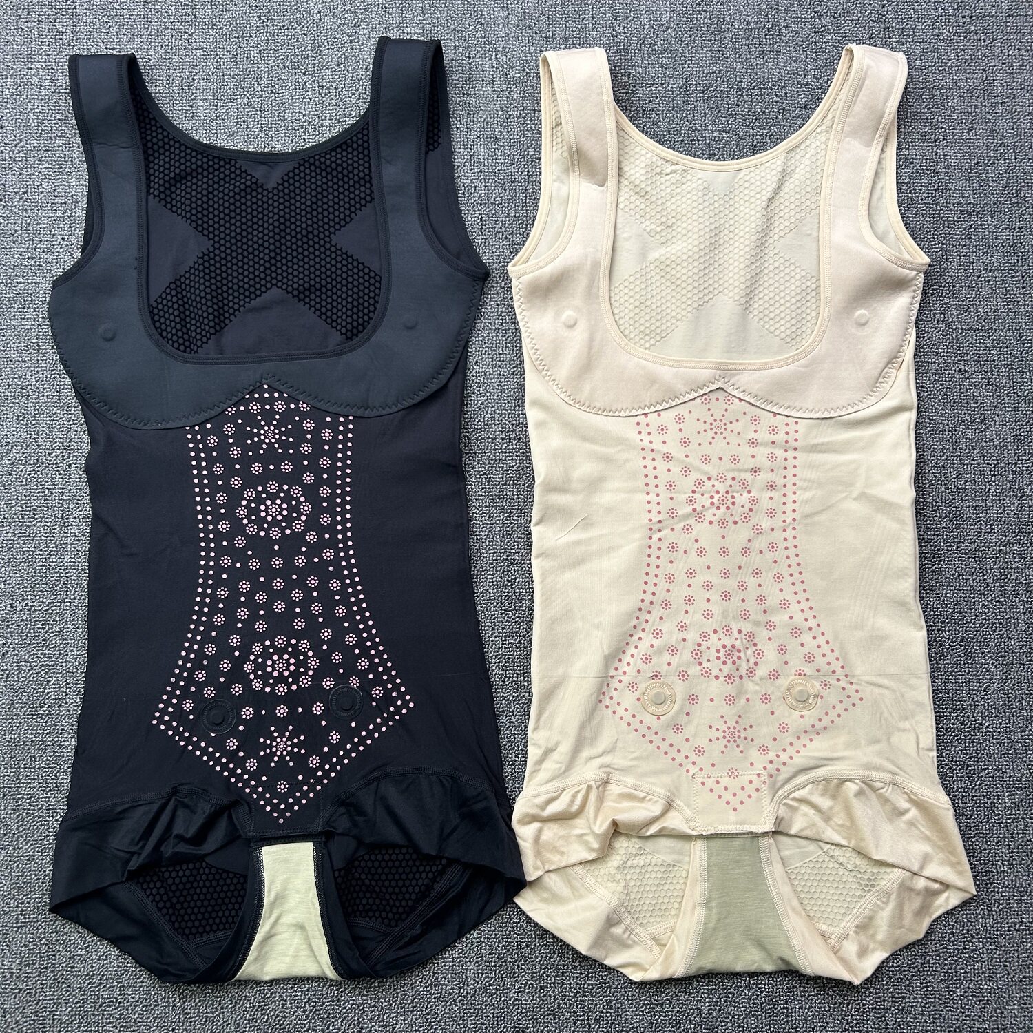 紫秀正品专柜魔提臀6014三角挂扣收腹收腰6015开档平角塑身连体衣 - 图0