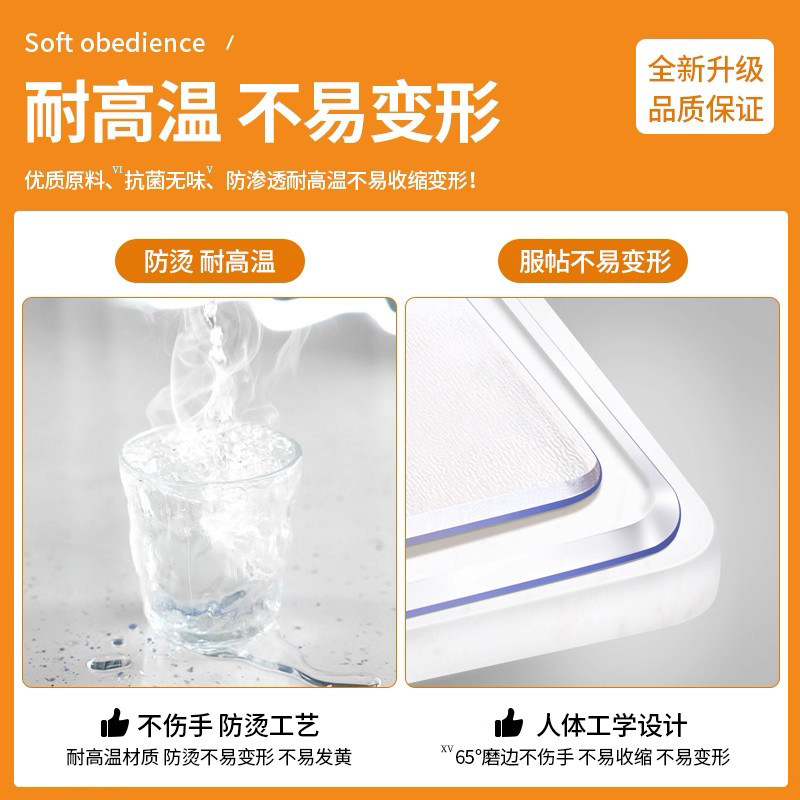 Bathroom cushion window cushion window sill cushion waterproof and non-slip pvc transparent soft glass table cushion high-end sense all season universal balcony table cloth