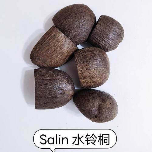 印尼进口植物果壳风铃diy材料包已打孔抛光摇铃包挂配件手工果壳 - 图0