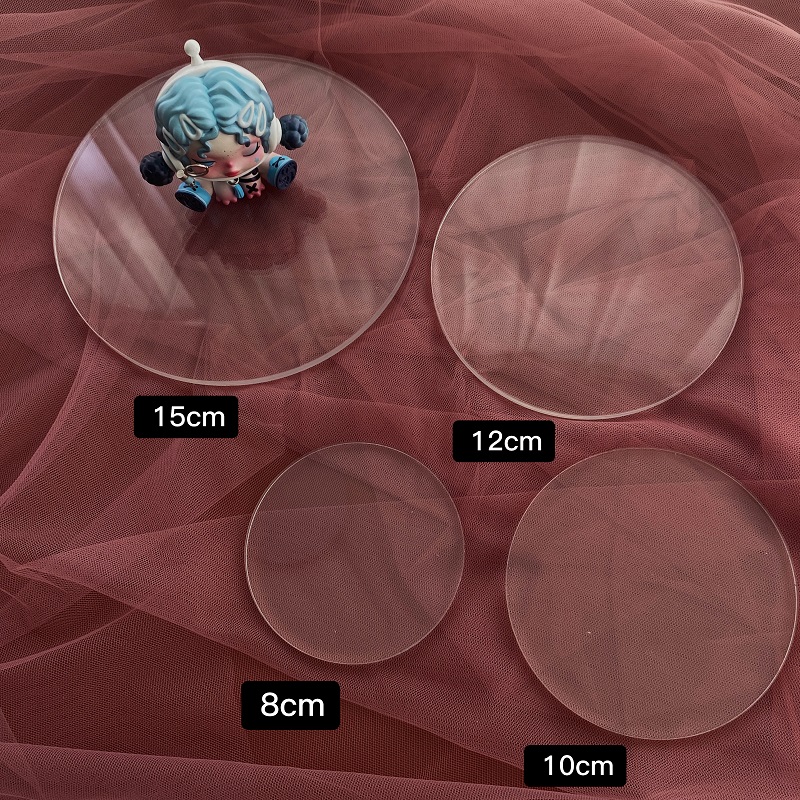 亚克力底座DIY奶油胶手机支架摆台自制停车牌透明材料配件5mm-图0