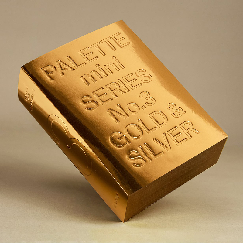 【现货】Palette Mini Series 03: Gold & Silver 调色板迷你系列03：金与银 英文原版 专色对比高亮色调印刷平面设计案例作品集 - 图0