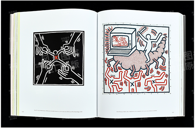 【现货】凯斯哈林-让·米歇尔·巴斯奎特:交叉线 Keith Haring-Jean Michel Basquiat:Crossing Lines 英文原版街头绘画艺术画册 - 图3