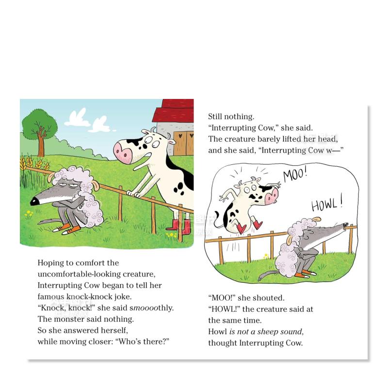 【预 售】打断牛和披着羊皮的狼Interrupting Cow and the Wolf in Sheep's Clothing英文儿童分级读物 原版图书进口外版书籍YOLEN - 图3