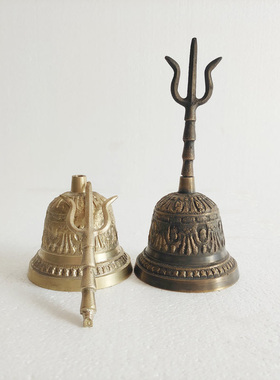 纯铜金刚铃三叉铜手摇铃