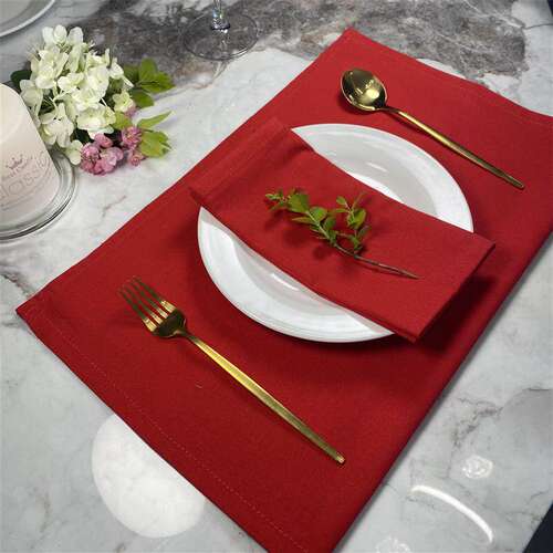 餐巾布Christmas Cloth Napkins New Year Linen Cotton西餐口布 - 图1
