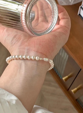 珍珠磁扣百搭高级新品原创