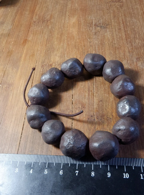 9309号 新疆哈密地表陨石手链 18mm  强磁性