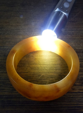 3158号 新疆克拉玛依金丝玉轮胎手镯 圈口56.5mm