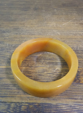 10029号 新疆克拉玛依金丝玉轮胎手镯 内径57.5mm