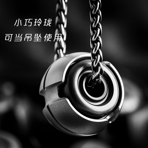 食肉者LAUTIE老铁匠原子噪音指尖陀螺迷你钛合金刀坠挂件减压 EDC - 图0