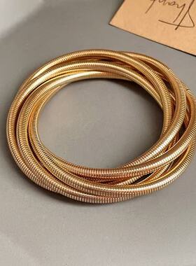 铜合金手镯  C070 精致轻奢时尚气质百搭复古手镯