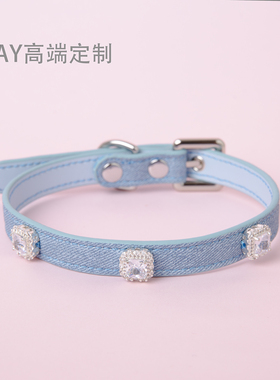 【BAY高端定制】Puppy手环钻石牛皮项圈y2k辣妹锁骨链choker颈带