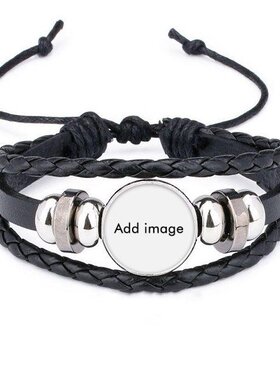 印第安人风图腾皮革礼品编制手链