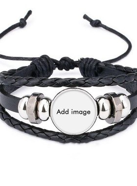 图片皮革礼品编制手链