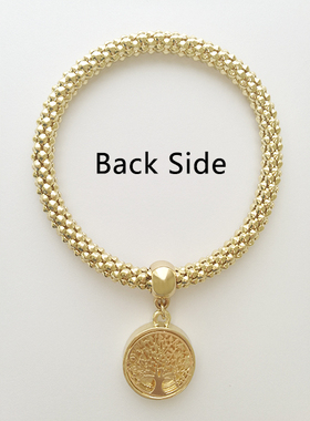 十二生肖红色圆形金属礼品手链