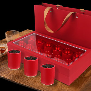 云南普洱茶熟茶散茶礼盒装醇香12罐装 240克君享茶叶黑茶小包装