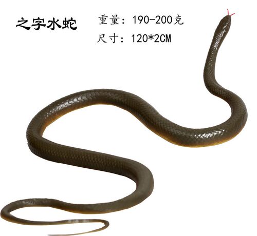 仿真蛇玩具软胶吓人跨境热卖整蛊恶搞假蛇模型橡胶摆件影视道具 - 图3