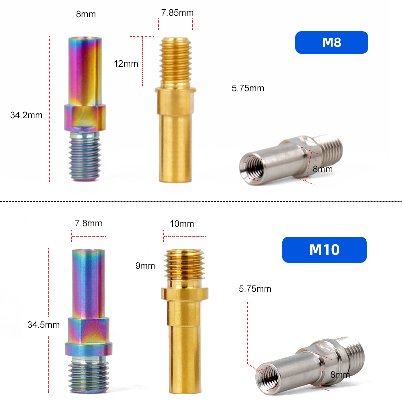 M8/M10牙距1.25自行车V刹柱钛合金螺丝公路自行车v刹座Tc4钛螺丝 - 图0