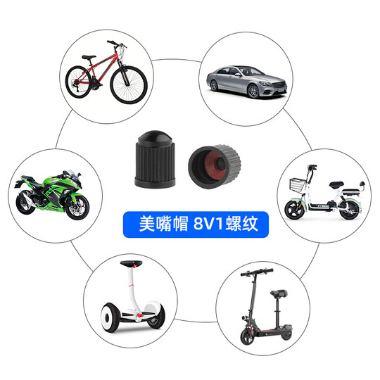 10 tire valve caps for electric vehicles and car valves