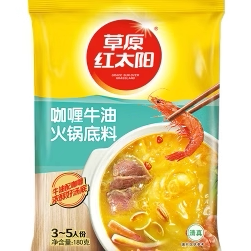 草原红太阳骨汤火锅底料涮羊肉涮肉清汤香汤麻辣清油辣汤家用208g - 图3
