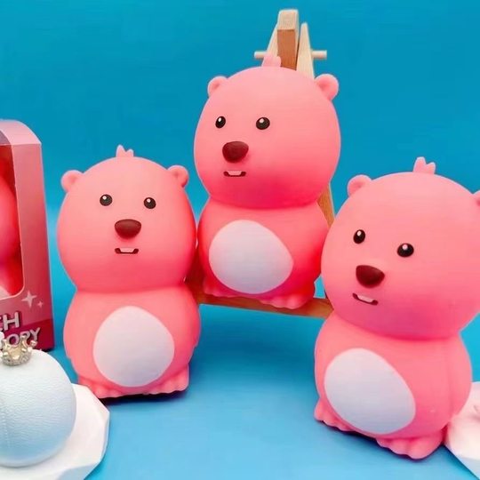 Little beaver loopy pinches Lezan cute cartoon ornaments to give gifts dolls to vent stress relief toys
