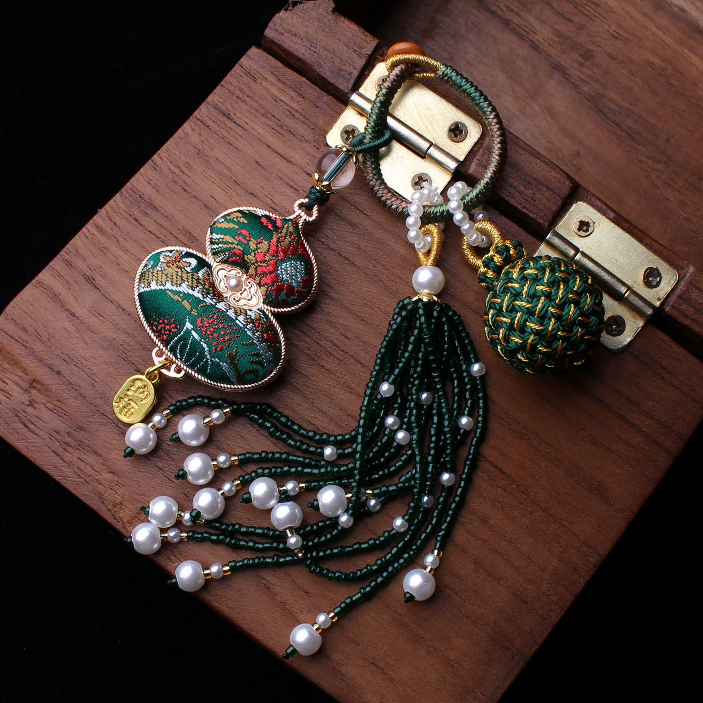 非遗宋锦双面葫芦包包挂件压襟流苏穗子有球必应车挂汉服钥匙挂饰,淘宝优惠券,粉丝福利购,淘宝优惠卷