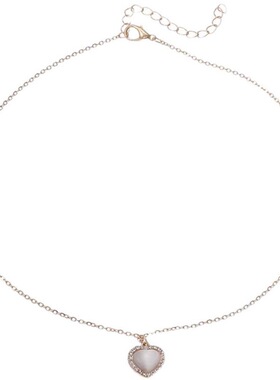 韩版设计珍珠项链轻奢感不掉色辣妹气质钛钢锁骨链配饰品