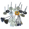 Small white cloth wheel with handle Yellow cloth wheel conical wool small wool wheel cylindrical copper wire wire brush polishing head polishing wheel