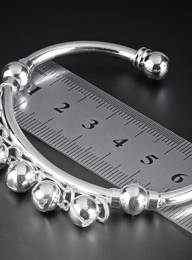 学生铃铛925银百搭日韩风手镯