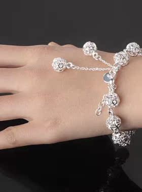 镂空925银百搭波西米亚风手饰品