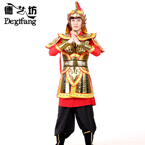 德艺坊将花木兰古代盔甲古装古典舞蹈表演服装士兵演出服装 - 图3