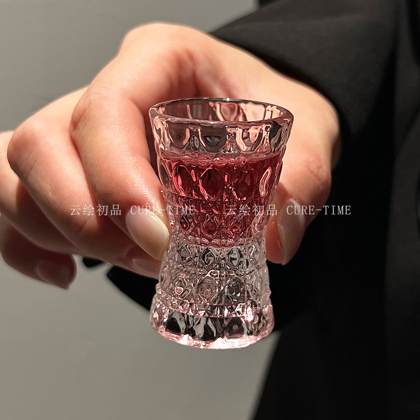 【6只装】小酒杯新款创意高颜值宝石纹冰山底浮雕一口小白酒杯,淘宝优惠券,粉丝福利购,淘宝优惠卷