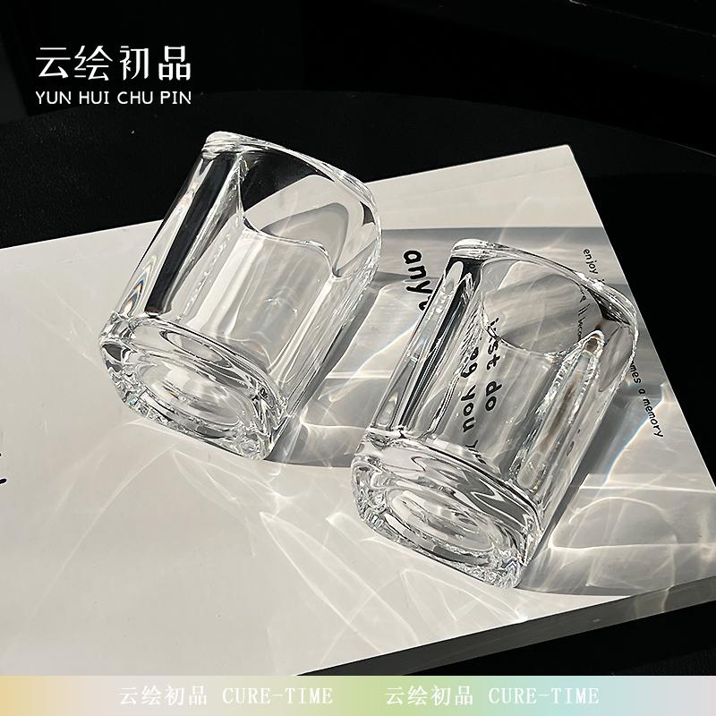 白酒杯家用套装小酒杯轻奢高档二两一口杯一两杯子洋酒啤酒烈酒杯 - 图1