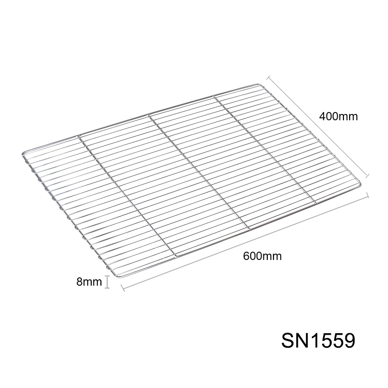 三能器具 SN1575 SN1570不锈钢平网盘 304不锈钢烤网蛋糕冷却网-图2