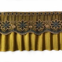 wide 30cm pleated suede fabric curtain door curtain partition curtain head curtain mantle sofa Lower hem Skirt Beds Skirt edge lengthened