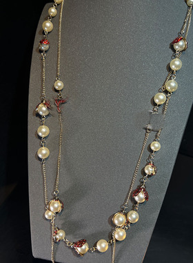 女「高定走秀款」甲壳虫双项链