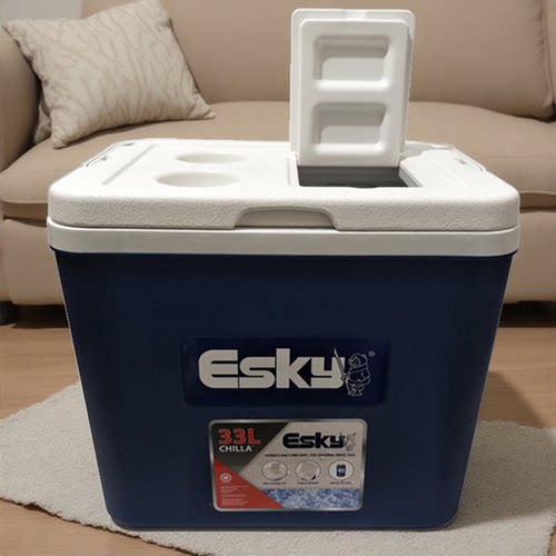 Esky保温箱33L户外手提冷藏箱保冷箱车载保鲜箱垂钓配餐送8只冰袋 - 图1