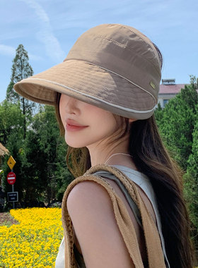 大檐防晒帽女款夏季显脸小鸭舌帽