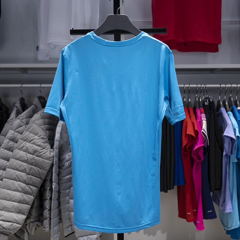 李宁T恤男子训练系列2023春夏新款休闲圆领透气速干短袖YTST073 - 图0