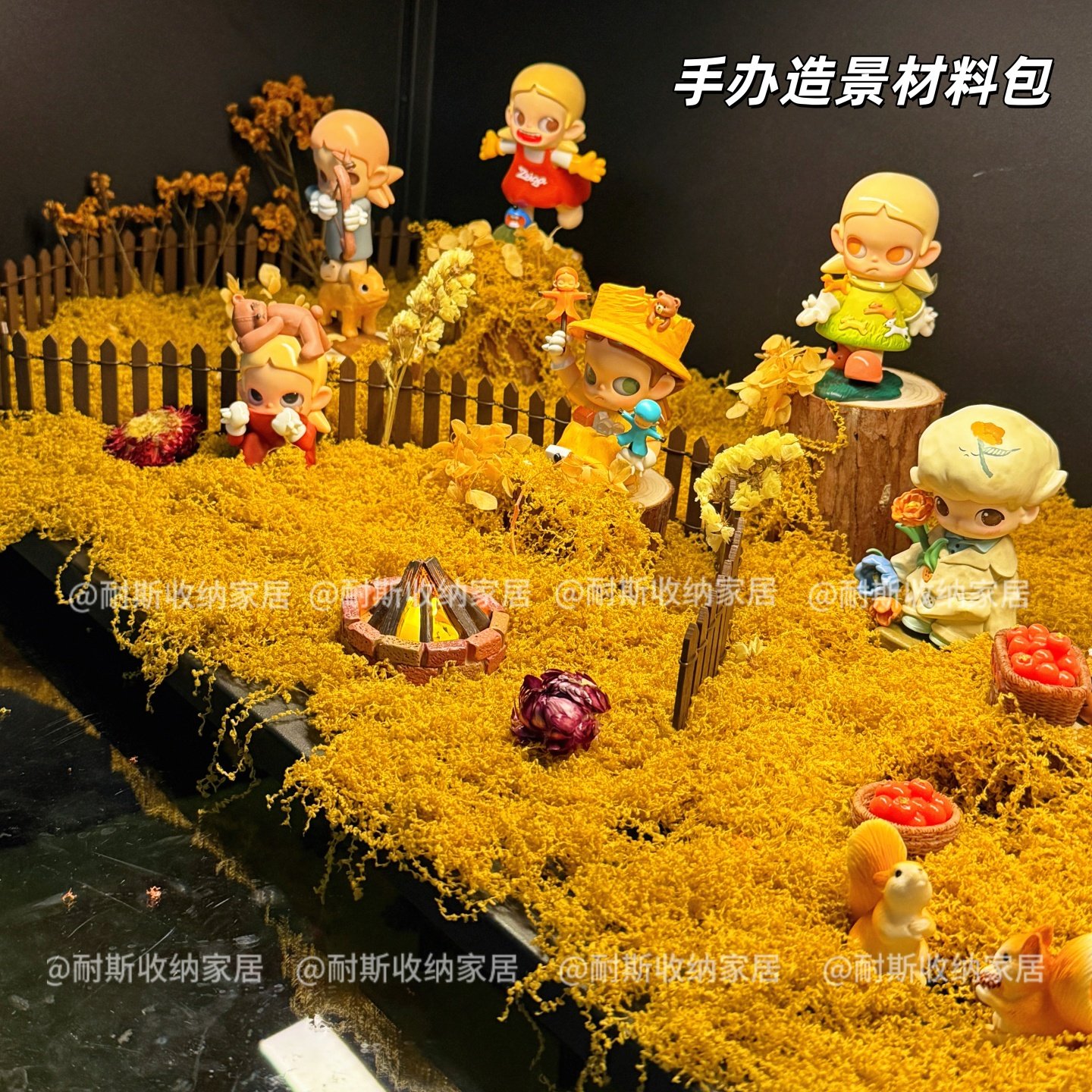 盲盒造景diy材料包春夏秋冬泡玛特手办布景玄关展示柜微景观配件,淘宝优惠券,粉丝福利购,淘宝优惠卷