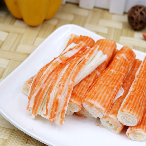 日本寿司料理大崎蟹柳500g蟹肉棒即食火锅模拟蟹柳30根海鲜蟹足棒 - 图0
