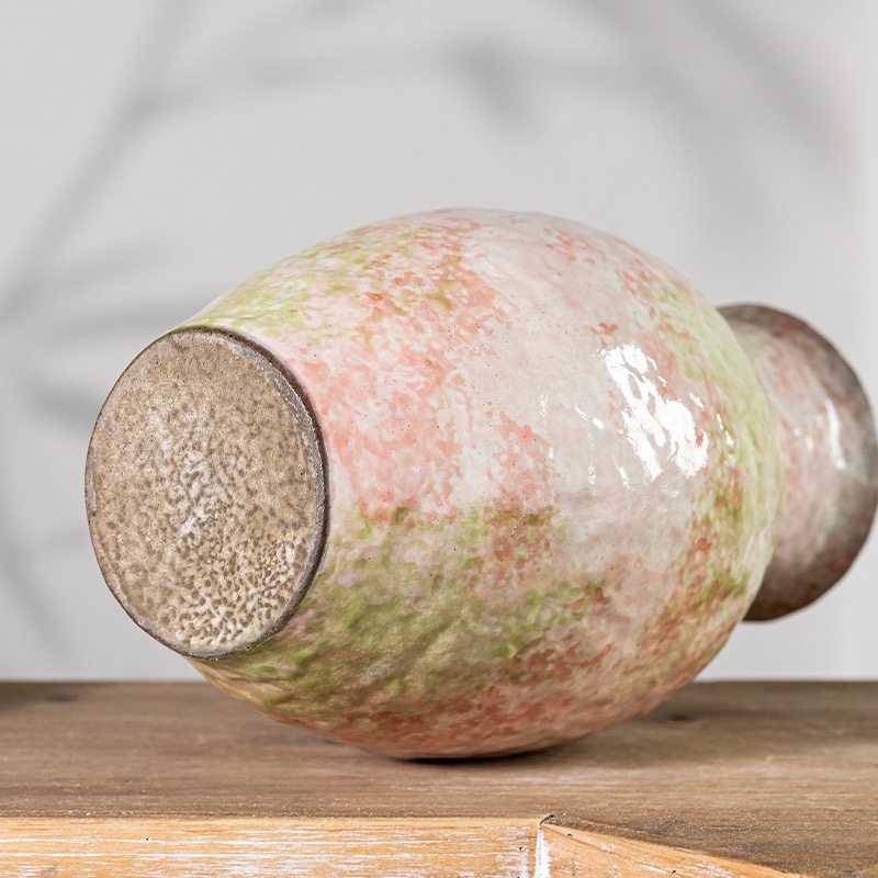 景德镇陶瓷花瓶油画风陶罐复古高级感客厅鲜花插花民宿中式艺术,淘宝优惠券,粉丝福利购,淘宝优惠卷