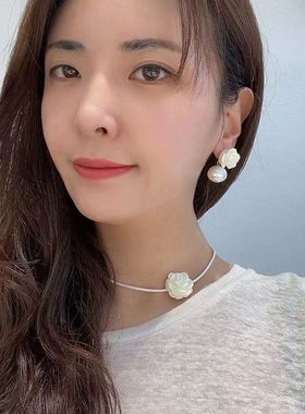 花朵气质简约百搭项链锁骨链