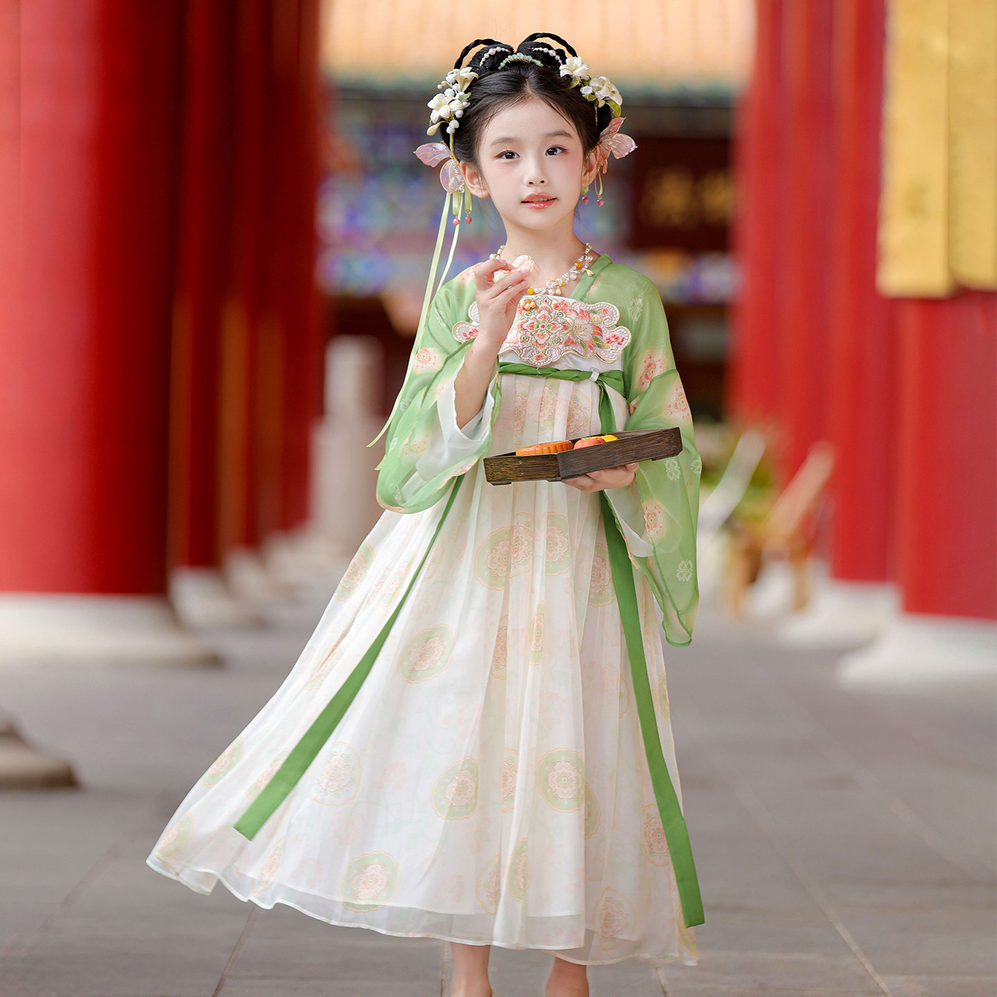 汉服女童2026春秋款儿童古风仙气国风公主连衣裙女孩古装表演襦裙,淘宝优惠券,粉丝福利购,淘宝优惠卷