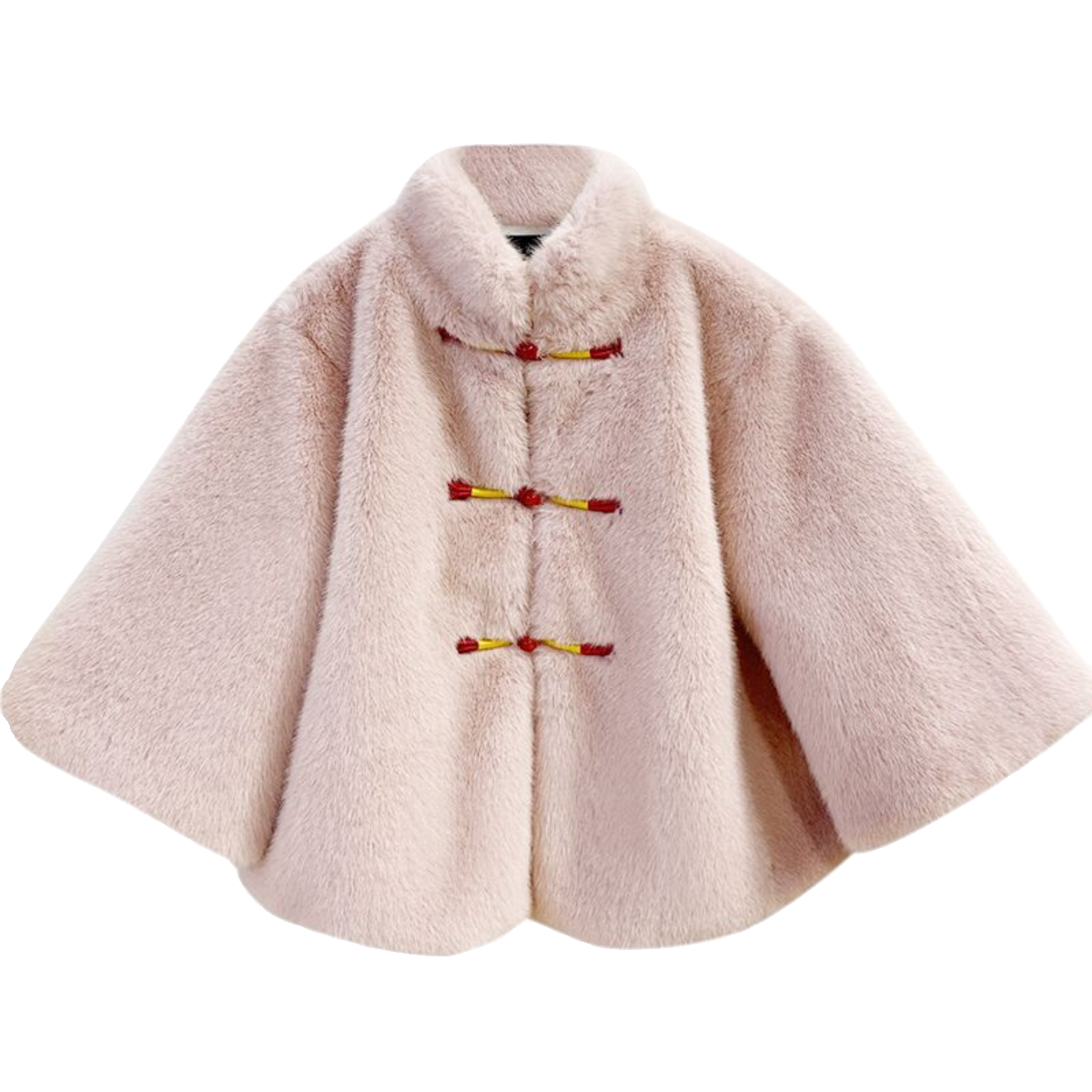 2025冬季新款女童仿皮草水貂毛中国风外套小香风加绒加厚棉衣棉服,淘宝优惠券,粉丝福利购,淘宝优惠卷