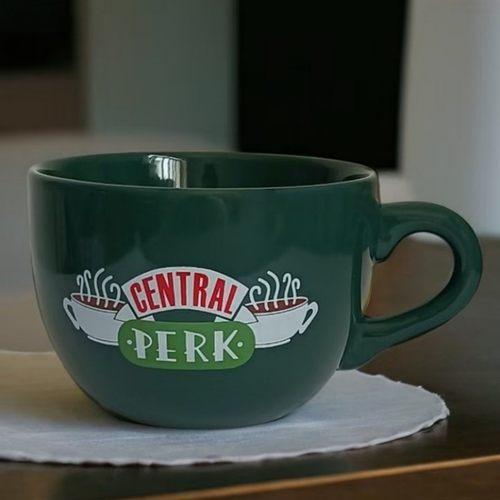 老友记周边马克杯大容量水杯陶瓷杯美式咖啡杯早餐燕麦碗情侣杯子 - 图0