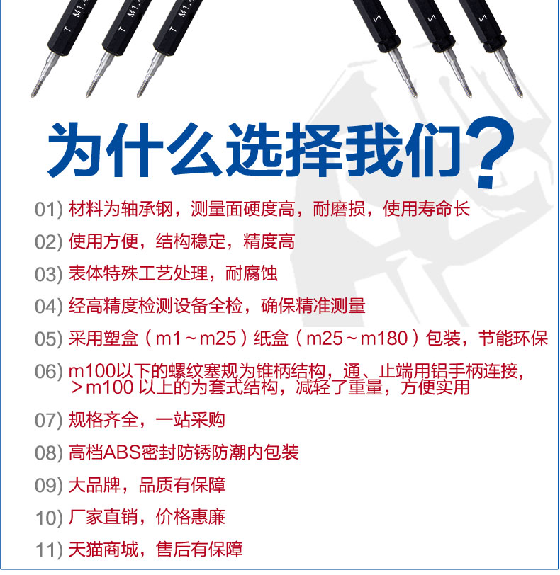 成量普通螺纹量规川牌公制螺纹塞规M7215环塞规止通规 - 图0