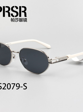 帕莎2026新品太阳镜男女金属椭圆框老钱风轻奢防紫外线墨镜PS2079