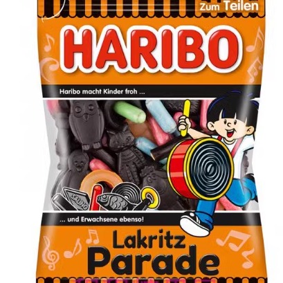 德国哈瑞宝  haribo 润喉 缓咳 海盗甘草味糖 咸味大料糖 整蛊糖 - 图0